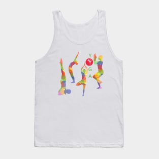 Colors Yoga Poses Tank Top